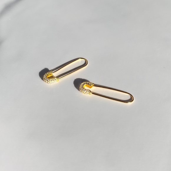 Safety pin earrings - Gorgeous ✨ Silver 925 - Picture 3 of 3